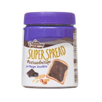 SUPERSPREAD ΟΛΥΜΠΟΣ ΦΥΣΤΙΚΟΒΟΥΤΥΡΟ-ΜΑΥΡΗ ΣΟΚΟΛΑΤΑ 350gr