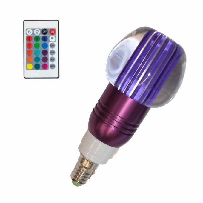 SMART ΛΑΜΠΑ LED ΓΙΑ ΝΤΟΥΙ Ε14 RGB 300-470lm Η DESIGN ΜΕ ΤΗΛΕΧΕΙΡΙΣΜΟ