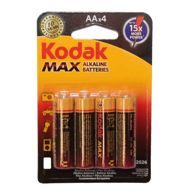 ΜΠΑΤΑΡΙΑ KODAK ΑΛΚΑΛΙΚΗ AA (LR 6) 4ΑΔΑ