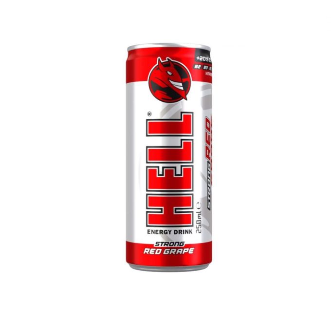 ENERGY DRINK HELL RED GRAPE 250ml