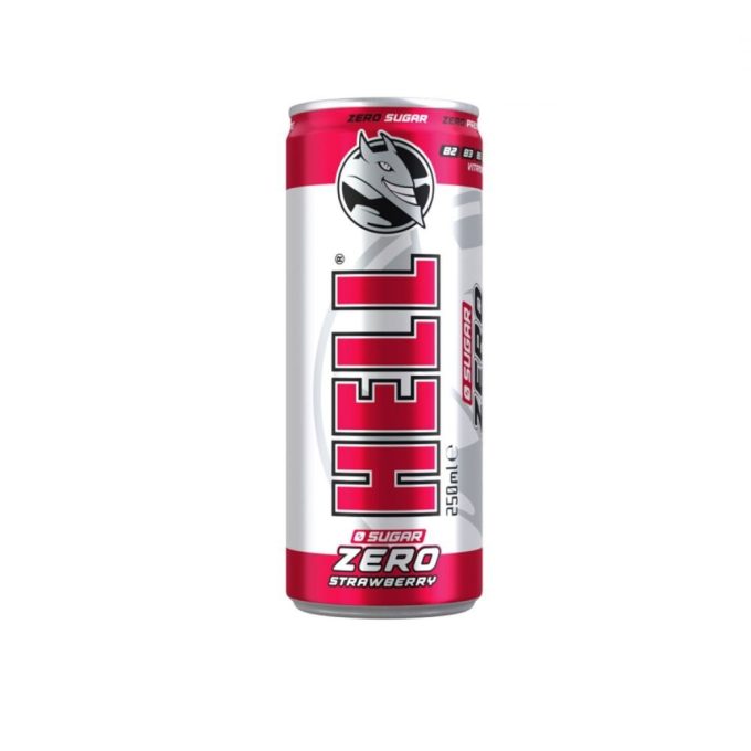 ENERGY DRINK HELL ZERO SUGAR STRAWBERRY 250ml