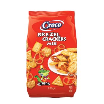 CRACKERS CROCO BREZEL MIX 250gr