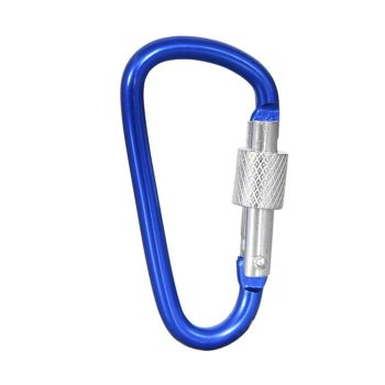  ΜΠΡΕΛΟΚ CARABINER 7,2cm ΜΕ ΑΣΦΑΛΕΙΑ ΜΠΛΕ