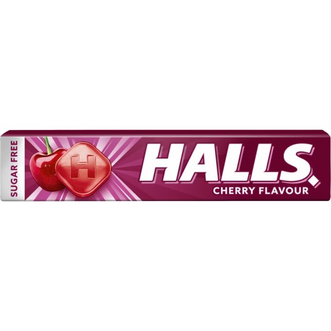 ΚΑΡΑΜΕΛΕΣ HALLS CHERRY (SUGARFREE)