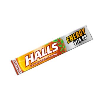 ΚΑΡΑΜΕΛΕΣ HALLS ICE TEA ENERGY (SUGARFREE)