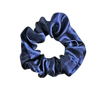 SCRUNCHIE ΣΑΤΕΝ ΜΠΛΕ